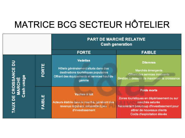 BCG matrice secteur hôtelier